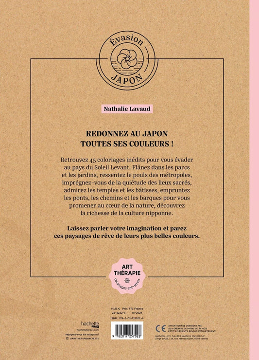 LIVRE DE COLORIAGES - Evasion au Japon Hachette Heroes