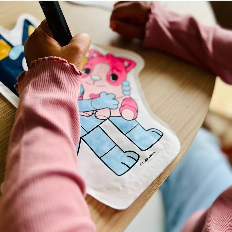 Bluey & Bingo - Coloriages Gonflables à colorier Ara-Créative