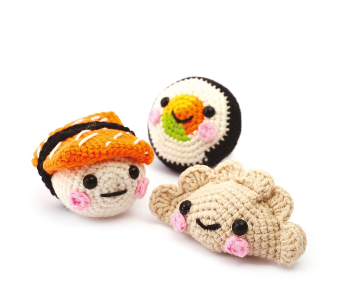 Kit Amigurumi Mes Sushis - Coffret DIY Crochet Délices Japonais GRAINE CREATIVE