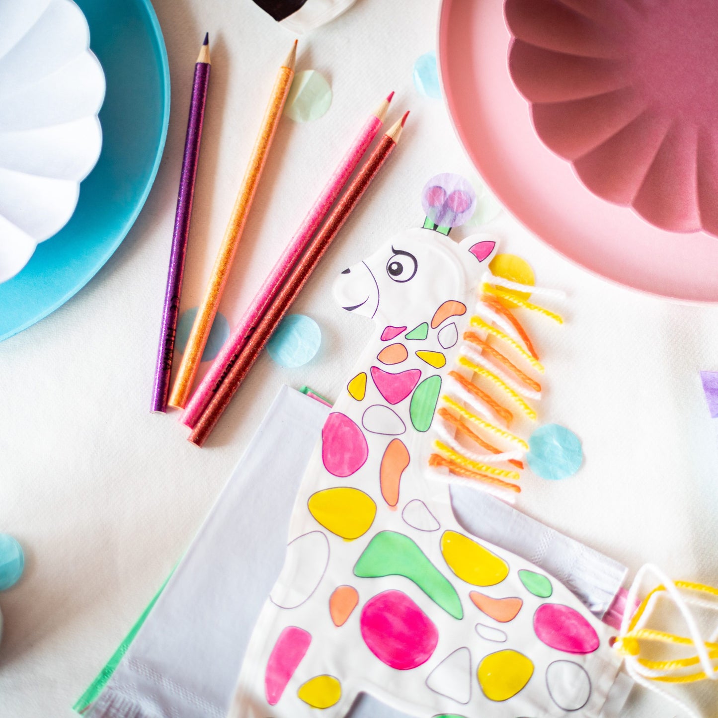 Coloriages gonflables - Zèbre & Girafe à colorier Ara-Créative