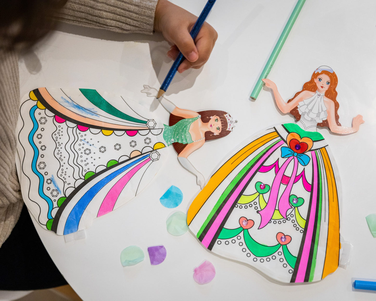 Pack Anniversaire - x8 Princesses Coloriages Gonflables Ara-Créative