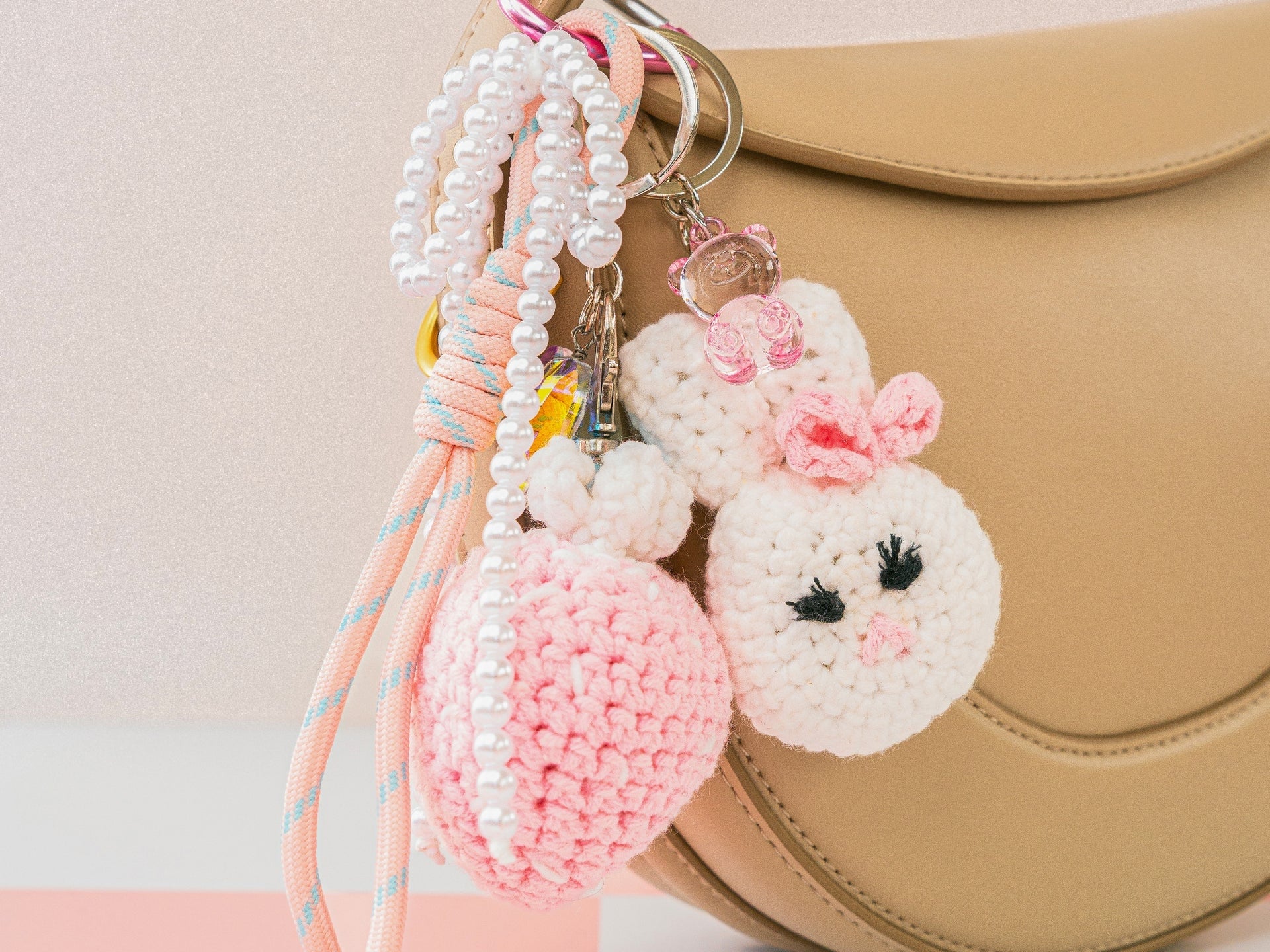 Kit Crochet Débutant – Bag Charms Glam Pink 💕 | DIY kawaii et girly | La Petite Épicerie LA PETITE EPICERIE