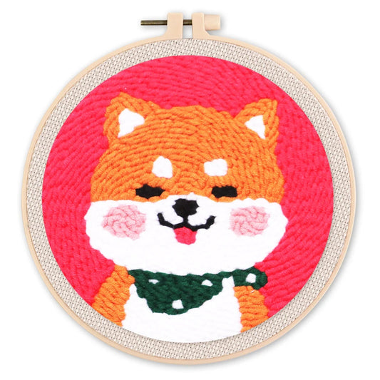 Punch Needle Chien Shiba Inu Figured'art