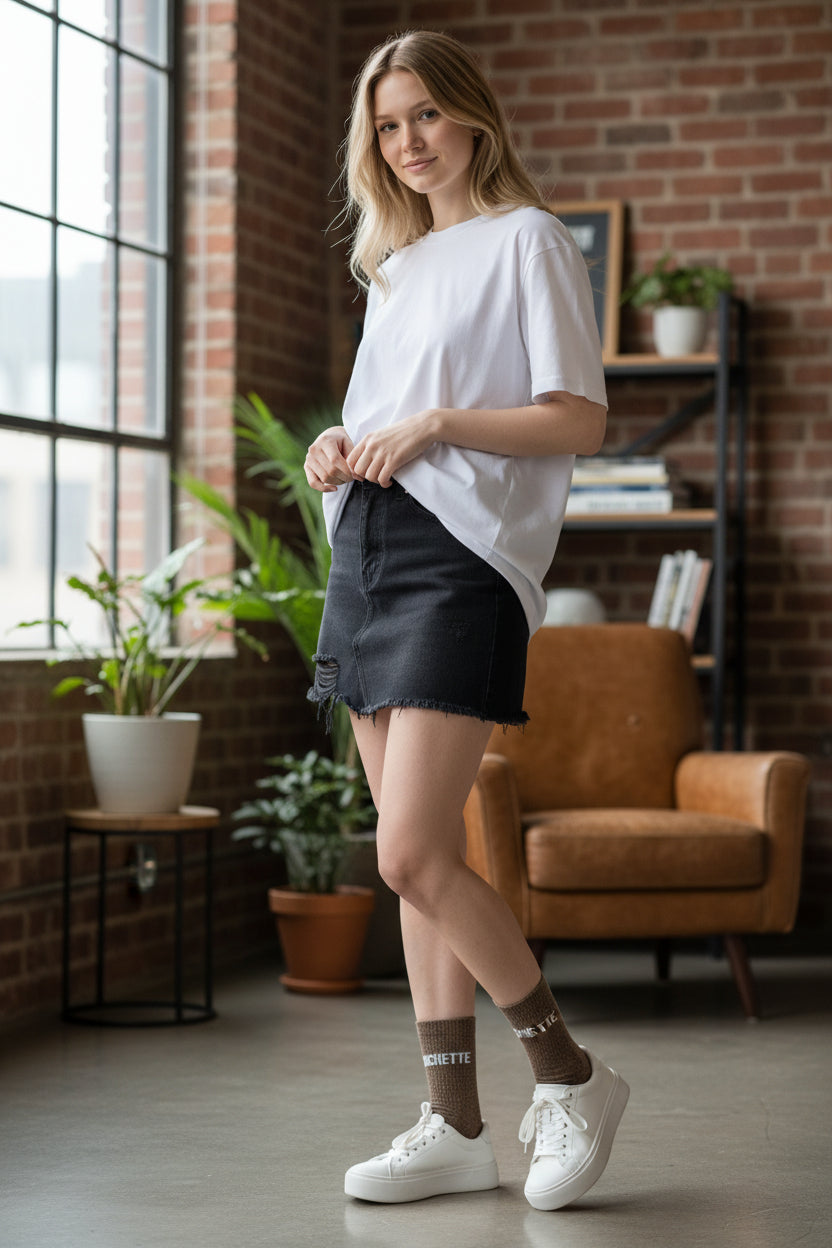 Chaussettes BICHETTE à Paillettes – Message Tendre & Fun (36-42) JOY!