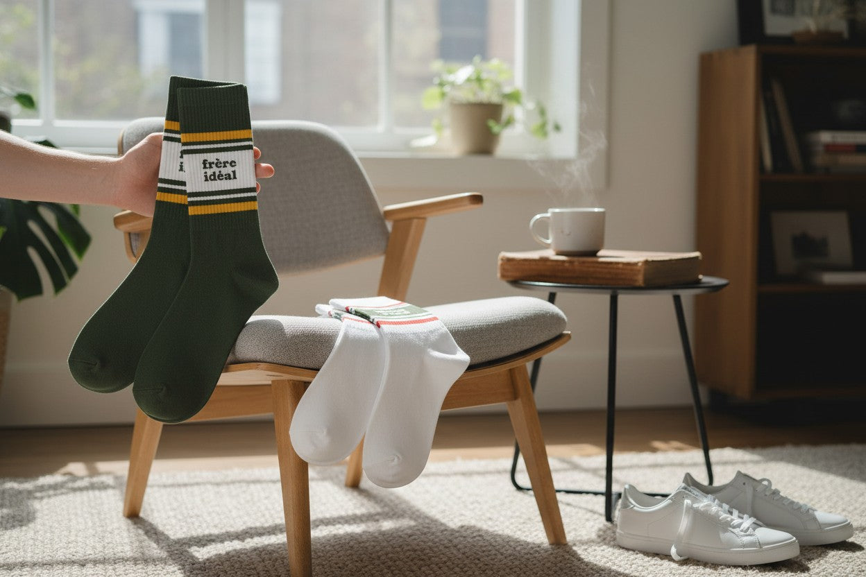 Coffret Trio Chaussettes Homme Fantaisie – Frère Idéal / Casse-Pied / Sportif au Repos (39/45) JOY!