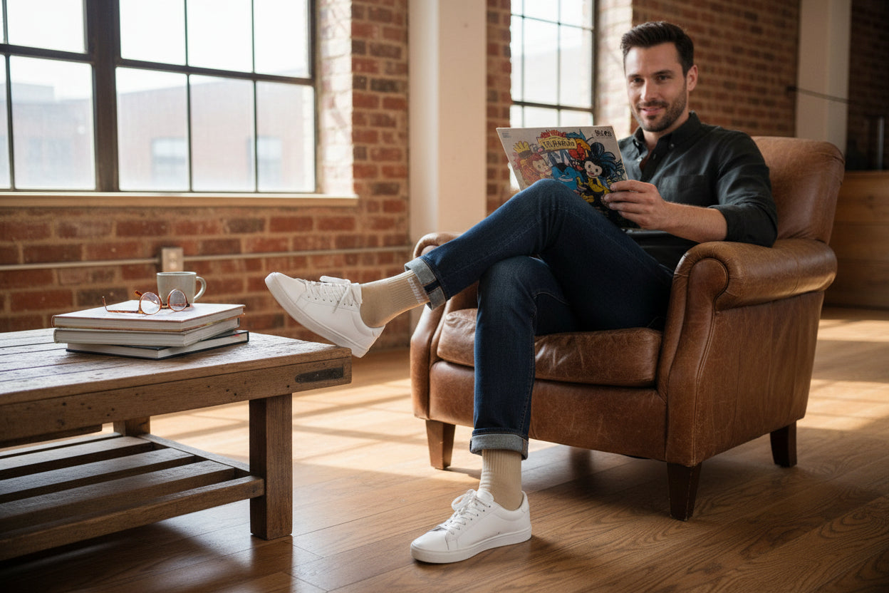 Chaussettes à message CASSE COUILLES – Humour décalé (39/45) JOY!