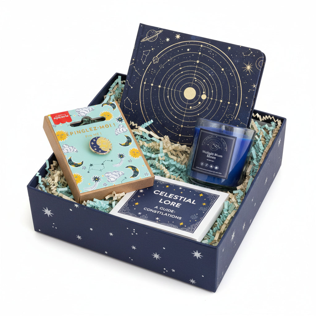 Broche Pin’s Cosmique Lune & Soleil Émaillé – Accessoire Mystique Vintage LA PETITE EPICERIE