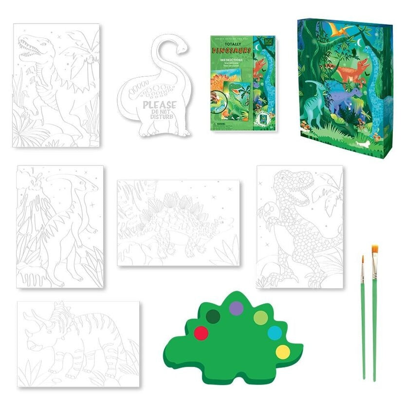 Kit Aquarelle Enfant Dinosaures BOX CANDIY® – Coffret Créatif Peinture Préhistorique Dès 6 Ans BoxCanDIY