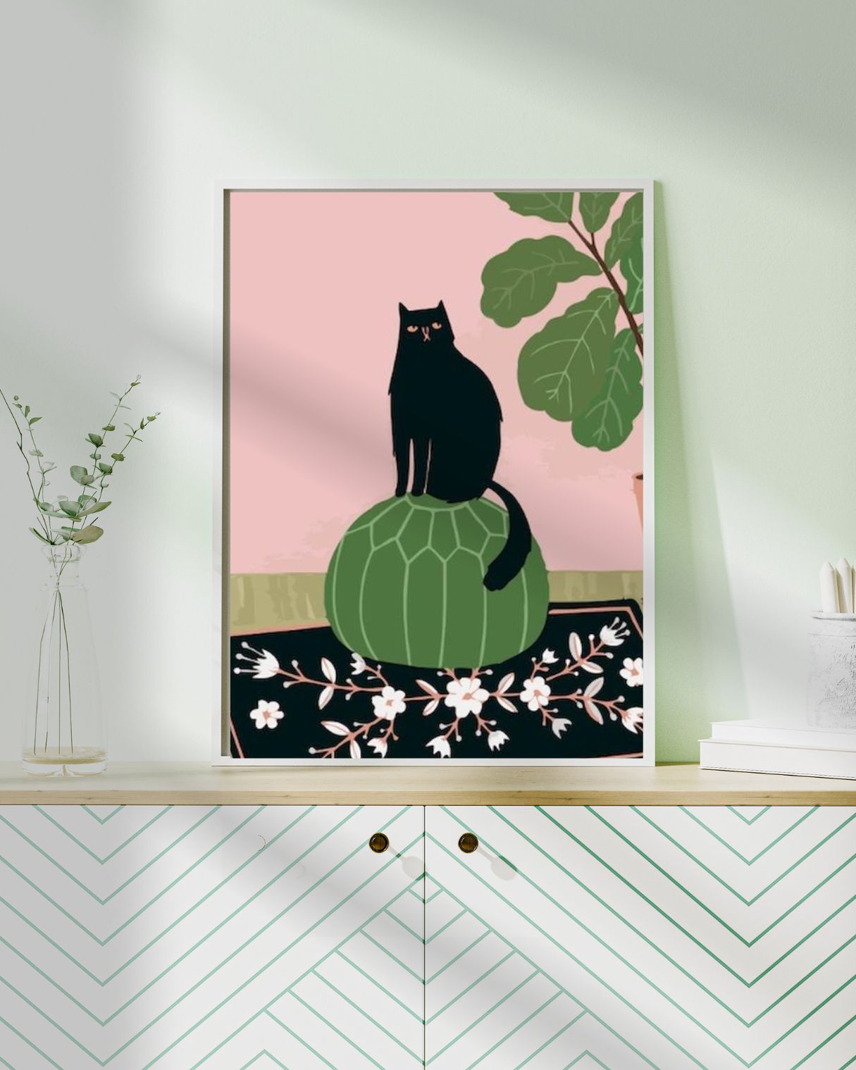Peinture à Numéros sur Toile Tendue – Le Chat Noir (40 x 50 cm) 🐾🎨 JOY!