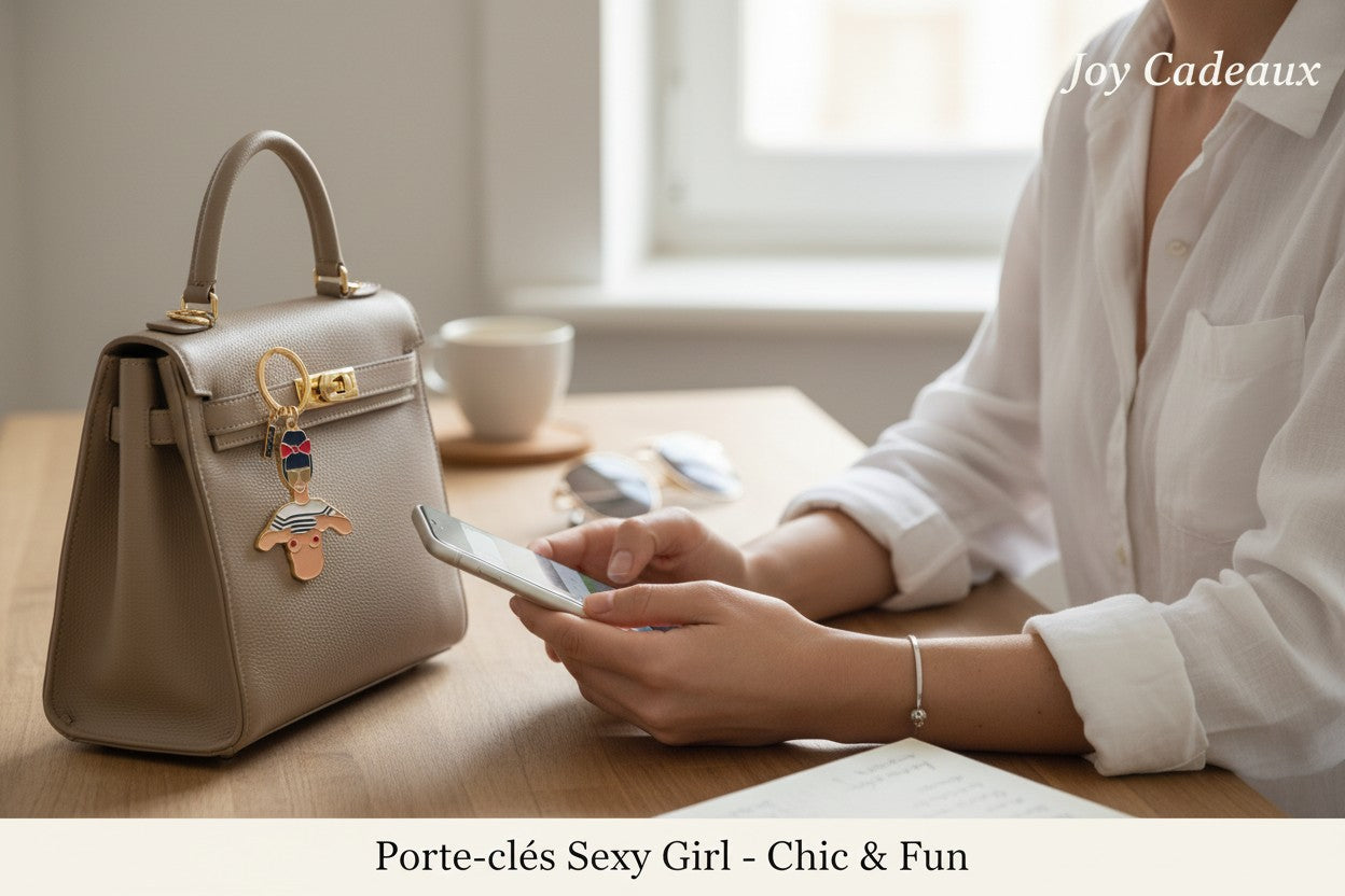 Porte-clés Sexy Girl en émail doré – accessoire cadeau original All the ways to say