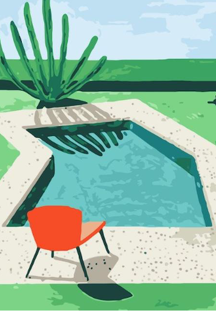 Peinture à Numéros sur Toile Tendue – The POOL 🎨✨ JOY!