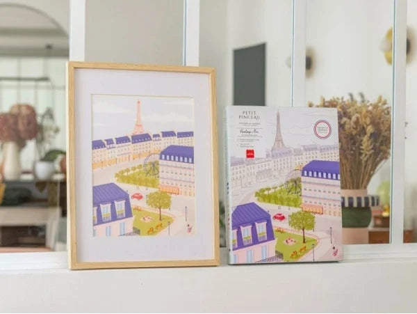 Coffret Peinture au Numéro – Un Printemps à Paris | Petit Pinceau x Mabel Sorrentino LA PETITE EPICERIE