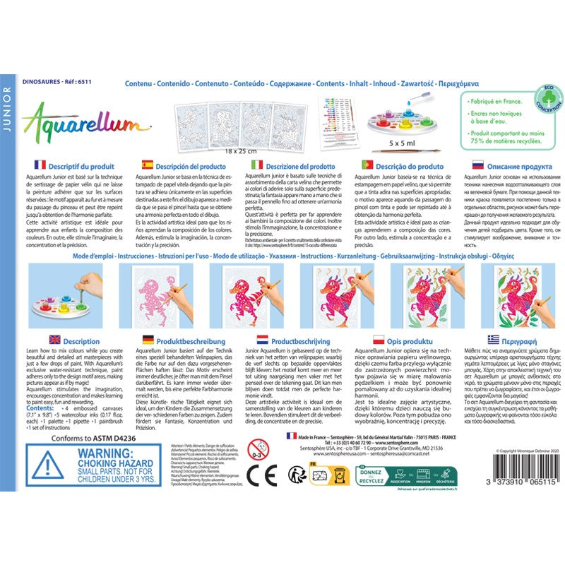 SENTOSPHERE - Aquarellum Junior Dinosaures sentosphère