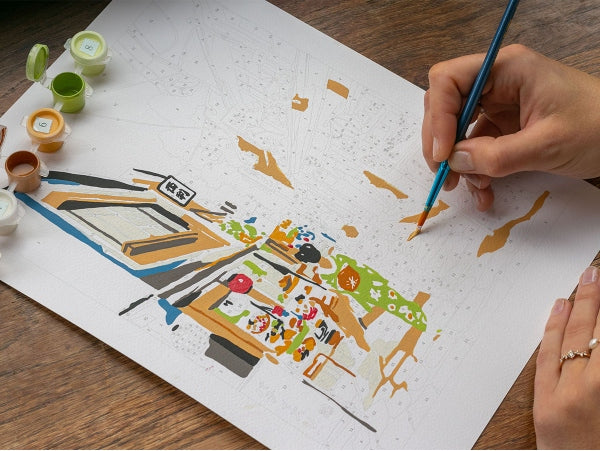 Coffret peinture au numéro - Petit Pinceau Kyoto par La Petite Epicerie LA PETITE EPICERIE