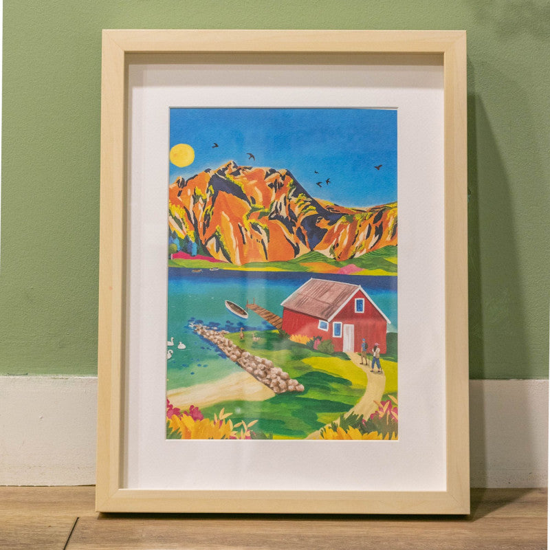 Coffret peinture au numéro - Randonnée en Norvège par Nolwenn Studio LA PETITE EPICERIE