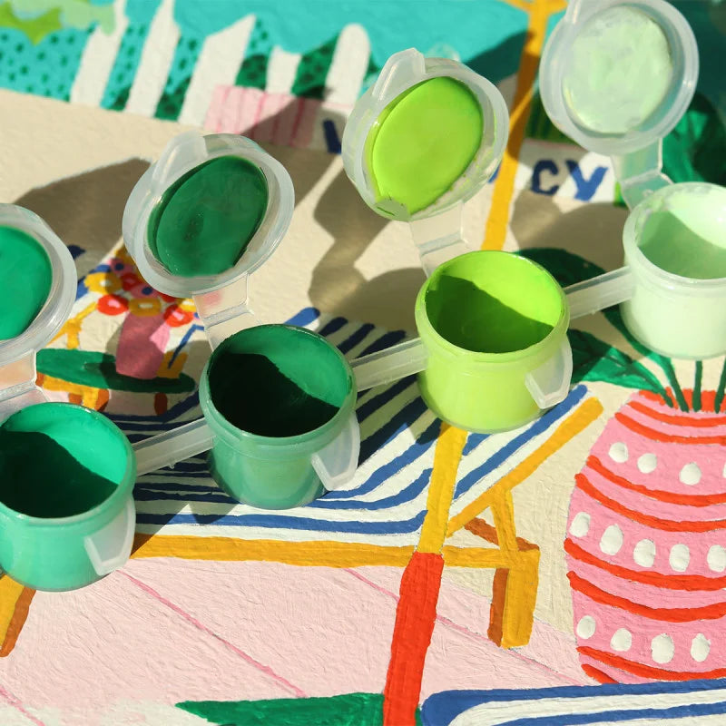 Coffret peinture au numéro - The Motel Pool par Jessica Smith LA PETITE EPICERIE