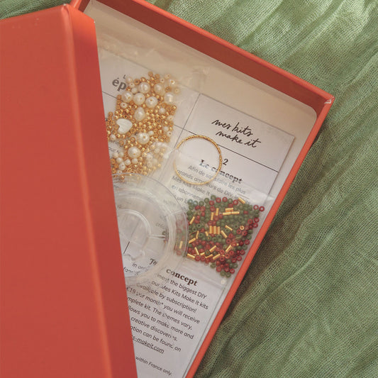Kit DIY Bijouterie – Mes Bagues en Perles Naturelles | Création de Bijoux MKMI LA PETITE EPICERIE