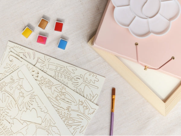 DIY HOME DECO - Papiers découpés à l'Aquarelle - Peinture LA PETITE EPICERIE