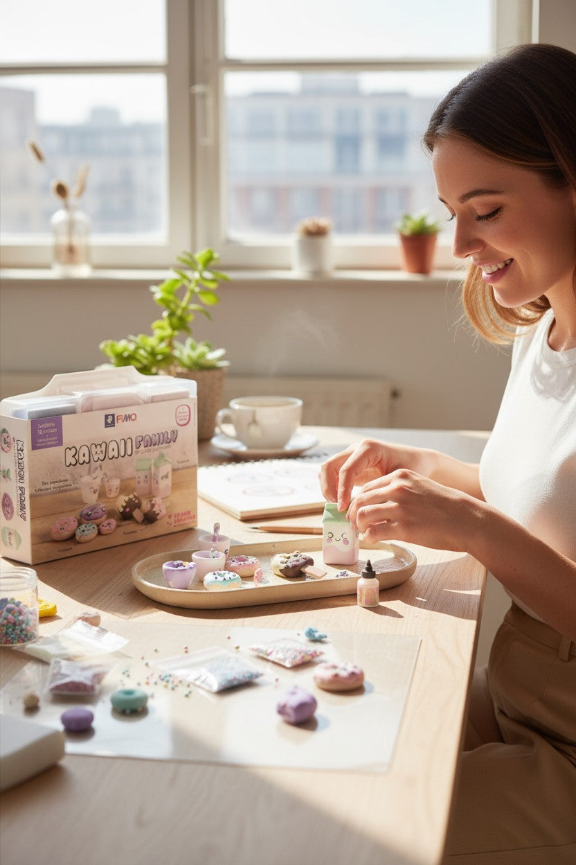 Coffret FIMO Kawaii Family – Graine Créative | Miniatures kawaii DIY GRAINE CREATIVE