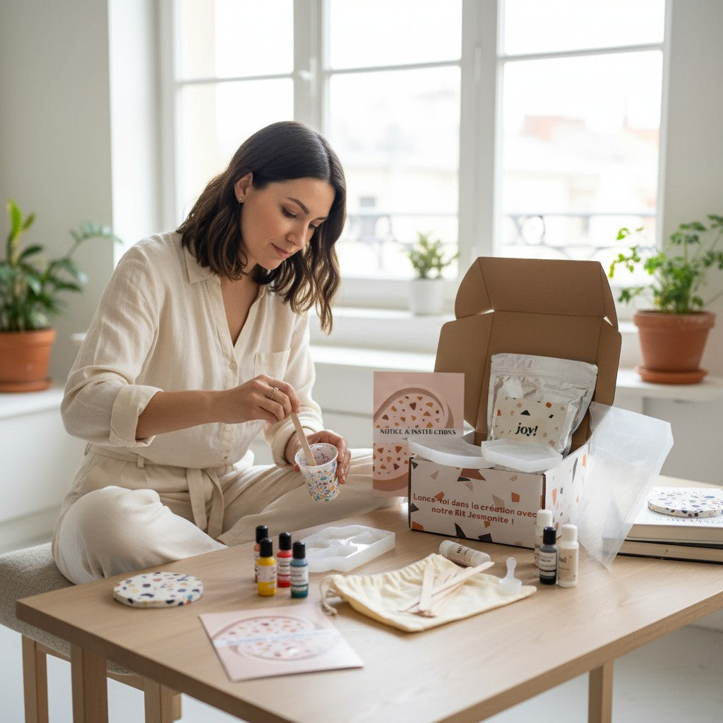 Kit Jesmonite DIY – Joy! | Créez vos Objets Déco Terrazzo & Desig JOY!