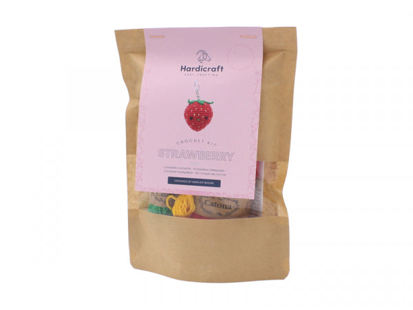 Kit crochet Amigurumi Porte clé Fraise Hardicraft