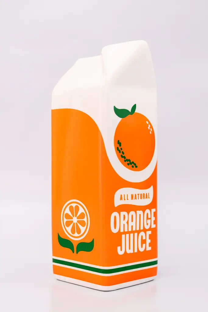 Rise and Shine vase, orange juice