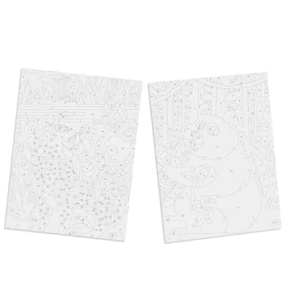 Peinture par numéros Kids "Panda & Leopard" Winnie's Picks
