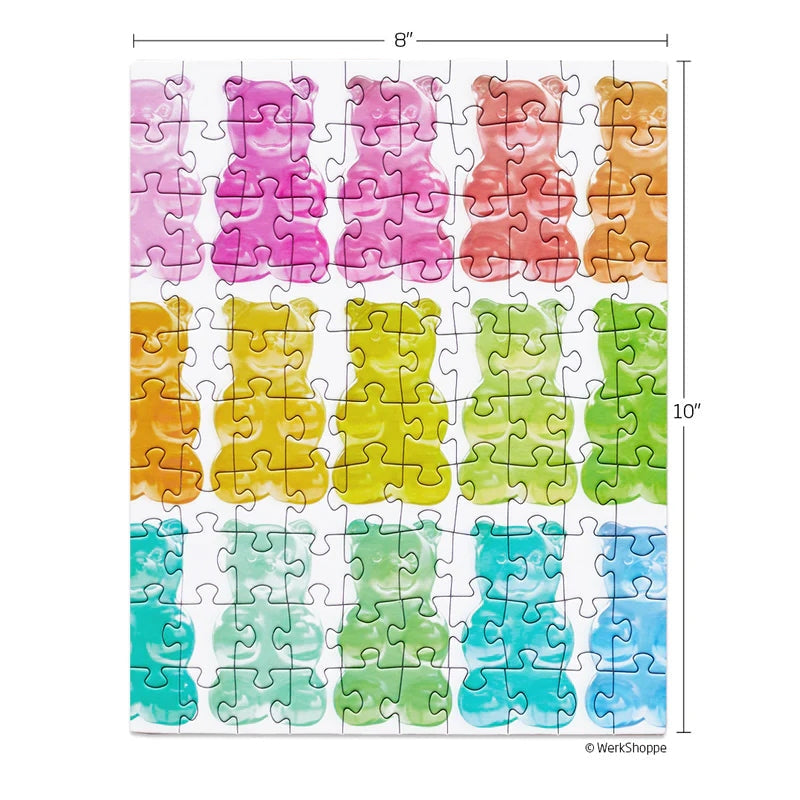 Ours en gélatine | Puzzle Snax de 100 pièces WerkShoppe