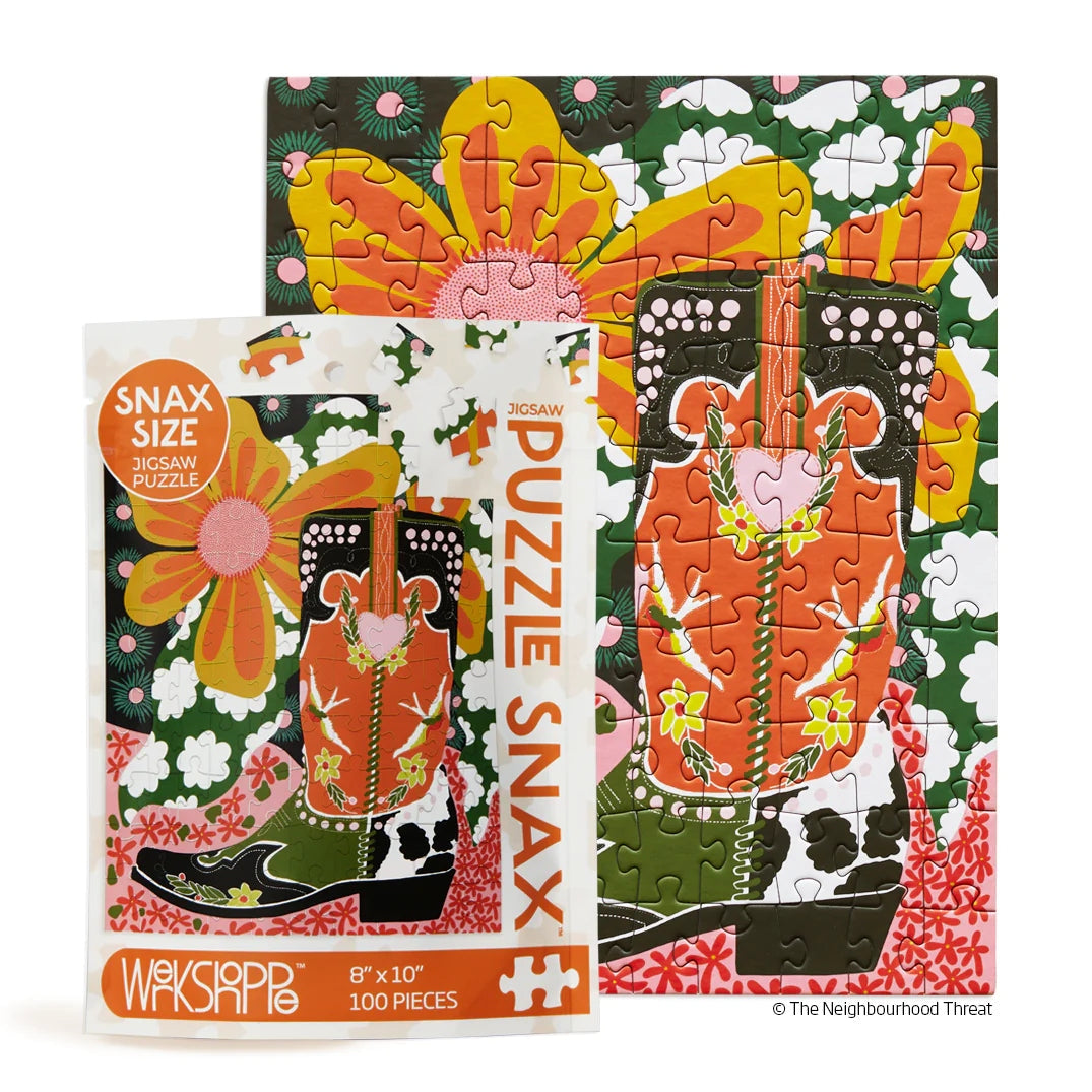 Bottes fantaisistes | Puzzle Snax de 100 pièces WerkShoppe