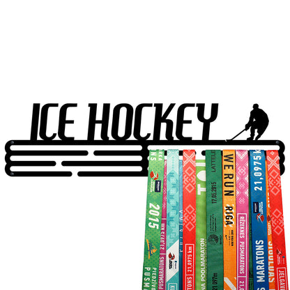 Porte-médailles ICE HOCKEY - Noir Mat - Grand United Medals