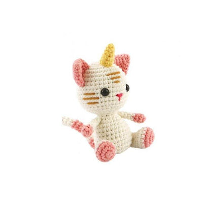 Kit Crochet Amigurumi Chat Licorne – Graine Créative | Peluche kawaii 15 cm GRAINE CREATIVE