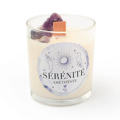 KIT DIY BOUGIE LITHOTHERAPIE AMETHYSTE GRAINE CREATIVE