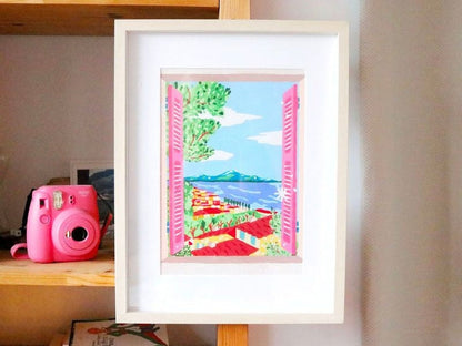 Paint by number box - Open window on Naples by Limistic