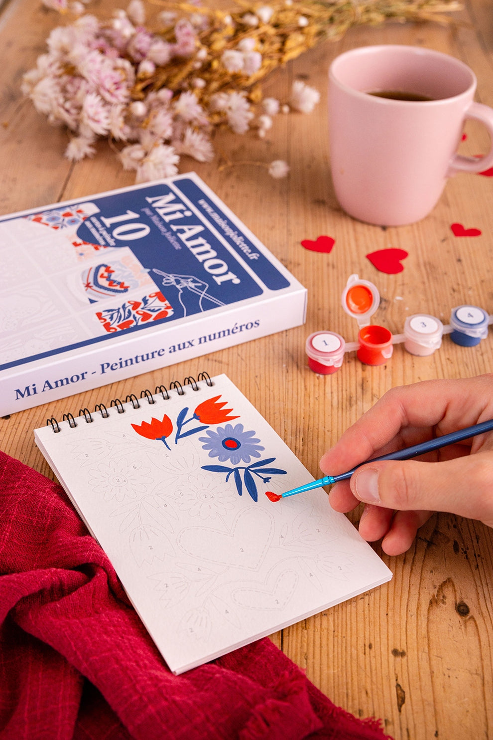 Peinture par numéros – Mi Amor | Maison Joliette | Kit créatif écoresponsable Maison Joliette