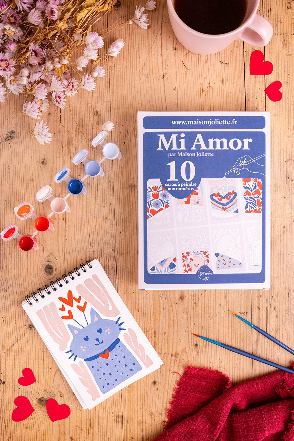Peinture par numéros – Mi Amor | Maison Joliette | Kit créatif écoresponsable Maison Joliette