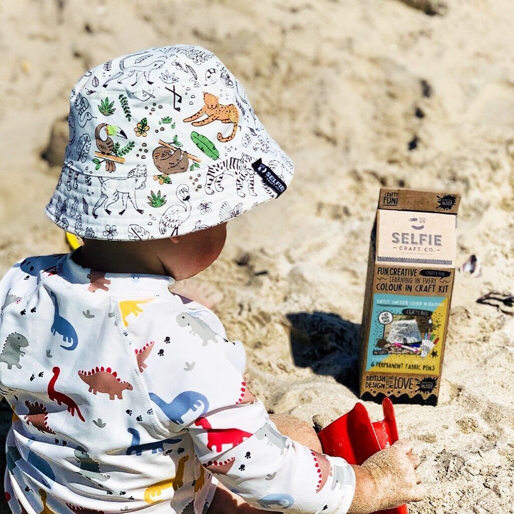 Chapeau de plage réversible à colorier Turtley Selfie Craft Co