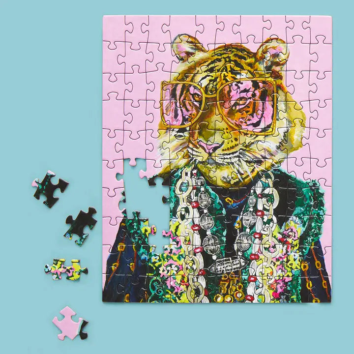 Lunettes roses | Puzzle Snax de 100 pièces WerkShoppe