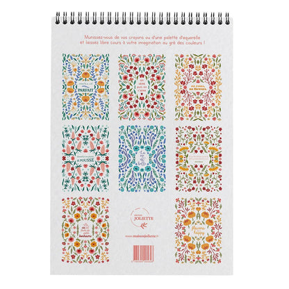 Carnet de coloriage A4 - Petits bonheurs Maison Joliette