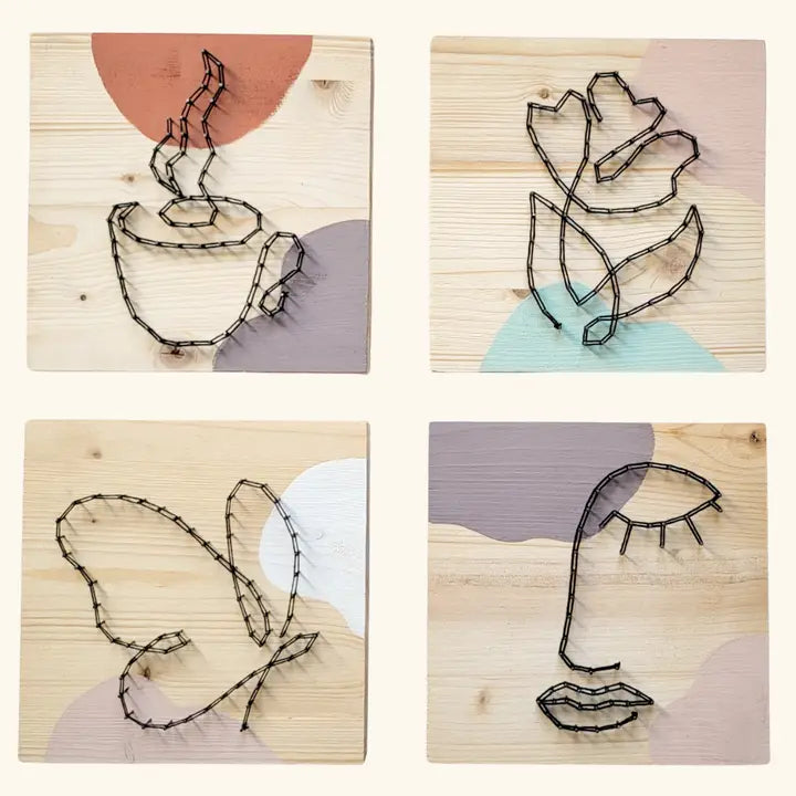 Kit DIY - String Art - Visage & Cie | Kits d'artisanat L'atelier sur le fil