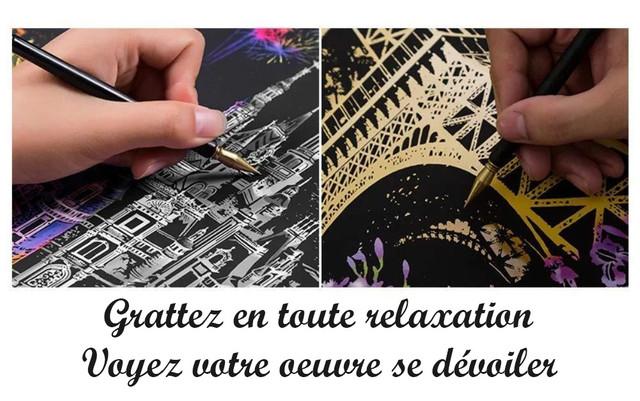 Peinture à gratter - Paris Figured'art