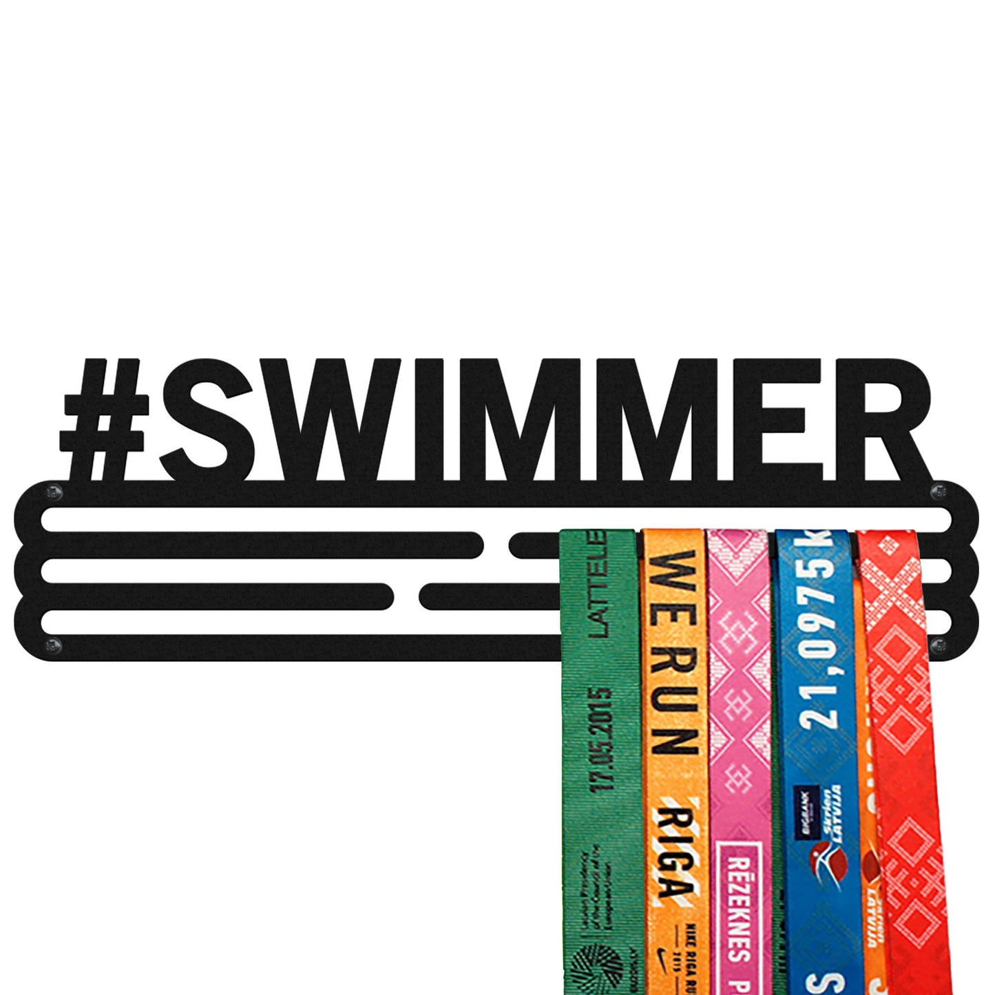 Porte-médaille SWIMMER - Noir Mat - Moyen United Medals