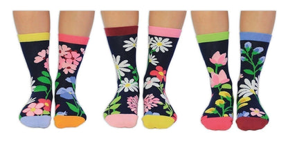 FLEUR INCROYABLE | Coffret cadeau adulte 6 chaussettes impaires - United Oddsocks EUR 37-42 United Oddsocks