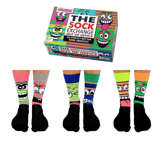 THE OUT OF OFFICE SOCK EXCHANGE | Adult Gift Set 6 Odd Socks EUR 39-46