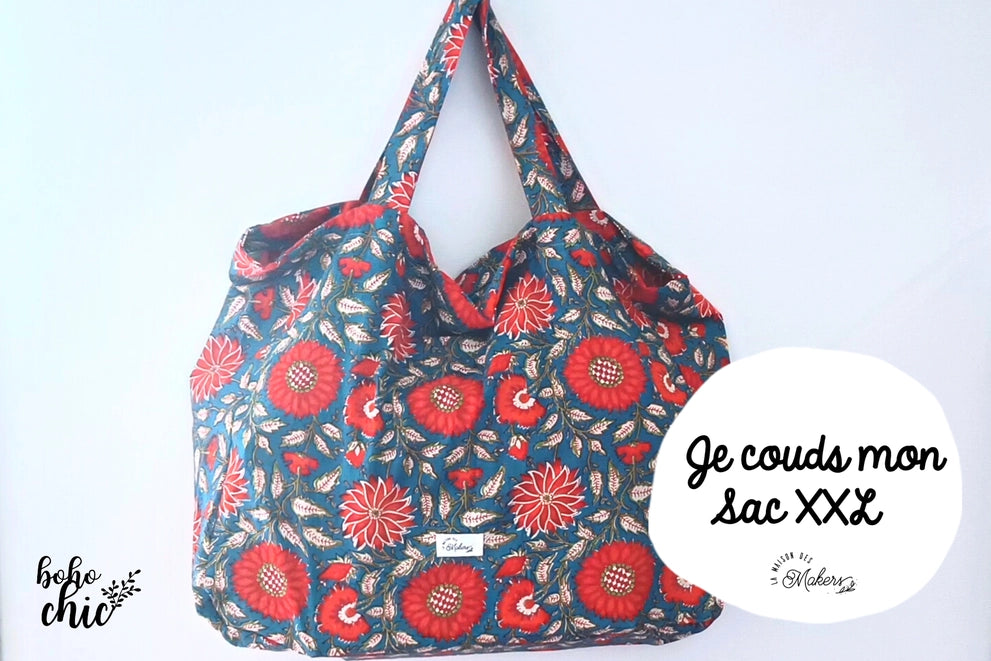 Kit créatif : Je Fabrique mon Sac XXL - Coloris Rouge La Maison des Makers