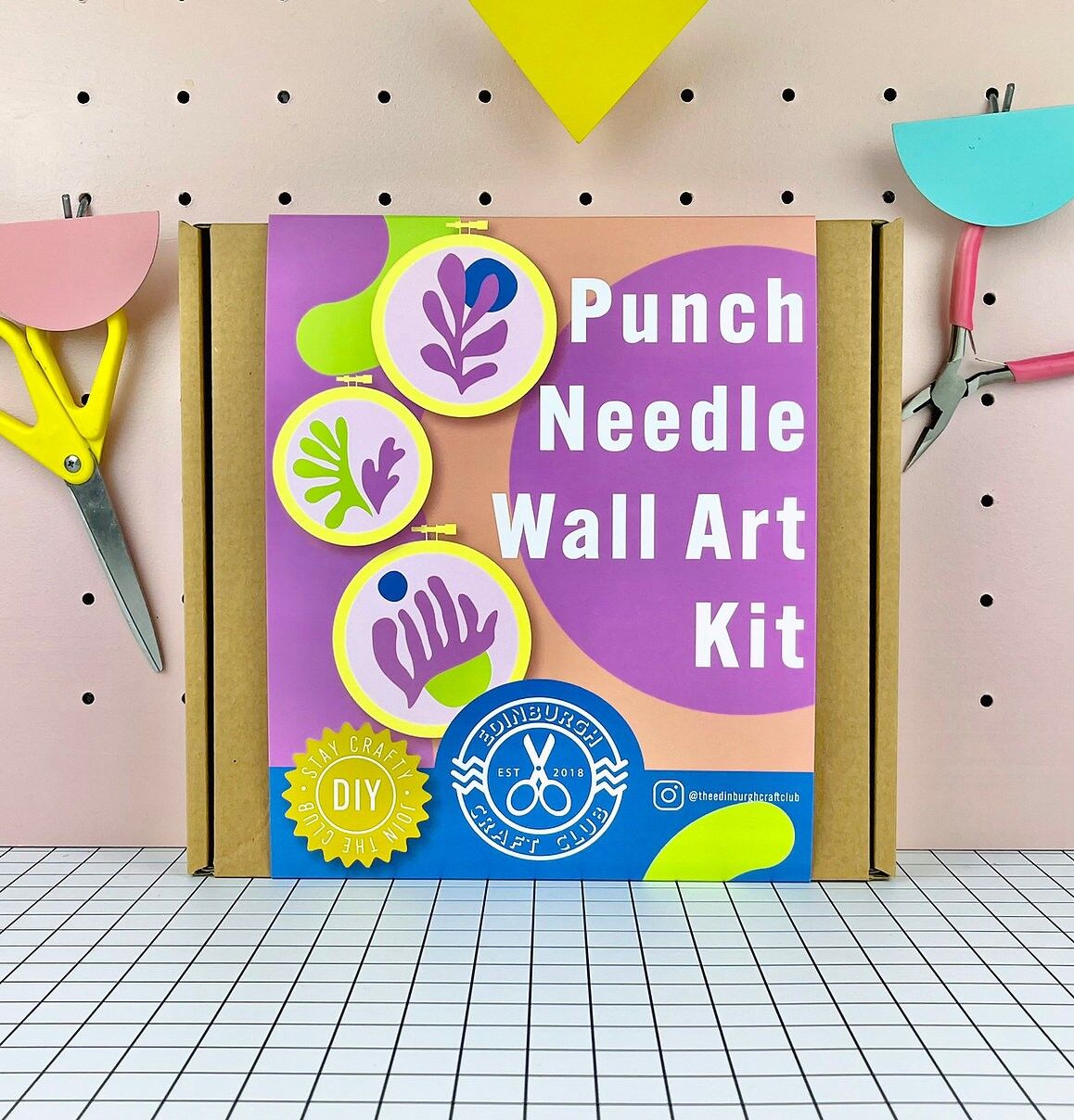 Kit d'art Punch Needle The Edinburgh Craft Club