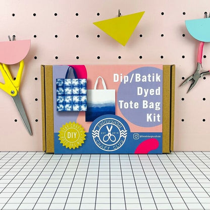 DIY Tote Bag Dye Kit – Batik &amp; Dip Dye Indie Blue