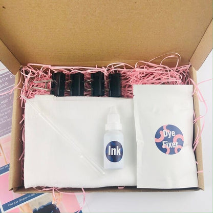 DIY Tote Bag Dye Kit – Batik &amp; Dip Dye Indie Blue