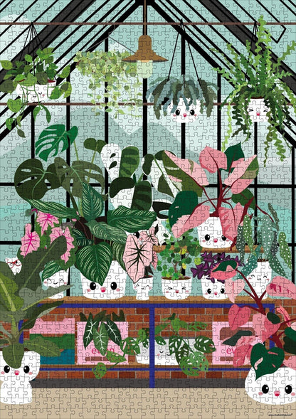 Puzzle serre avec plantes – puzzle 1000 pièces studio inktvis