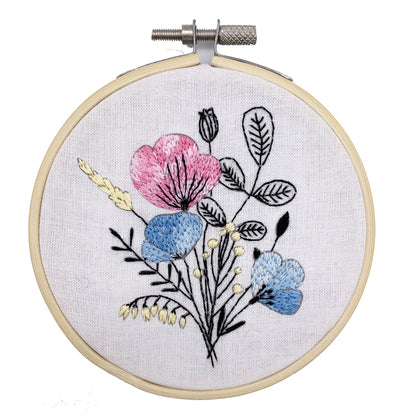Mini kit de broderie florale Cinnamon