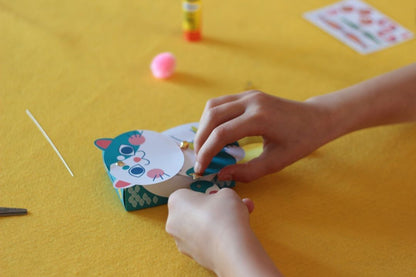 Coffret fabrication tirelire chat japonais pour enfant + 1 livre - Kit bricolage/activité enfant l'atelier imaginaire